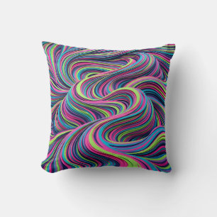 Coussin Tapisser de jet désert néon – Design vibrant