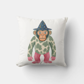 Coussin Tapisser jeté Chimpanzé Sorcier Tache Vache