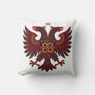 Coussin Tapisser Pillow d'art ethnique à double tête de ai