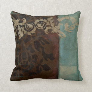 Coussin Tapisserie Abstraite Damask par Jennifer Goldberge