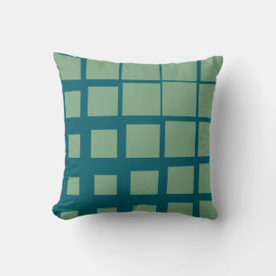 Coussin Tapisserie Abstraite Géométrique Vert Sauge Modern