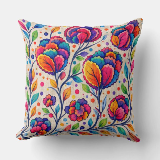 Coussin Tapisserie Bloomwave (Recto)