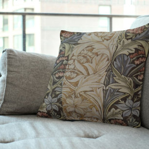 Coussin Tapisserie de Jacinthe de William Morris Botanique