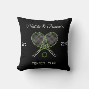 Coussin Tapisserie de jet de Tennis Club