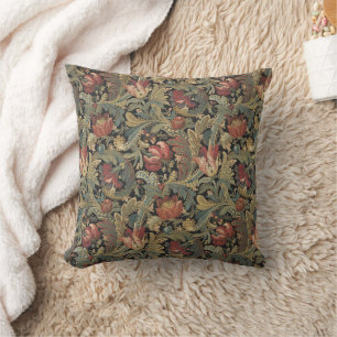 Coussin Tapisserie florale riche Brocade Antique Classique