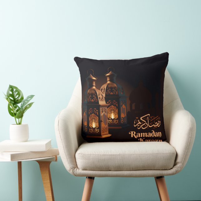 Coussin Tapisserie islamique Ramzan Mubarak avec des coule (Chaise)