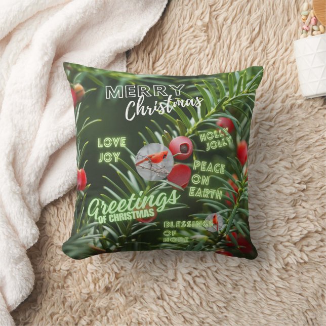 Coussin Tapisserie murale en bois (Couverture)