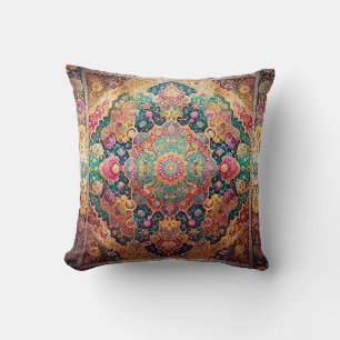 Coussin Tapisserie orientale ornée