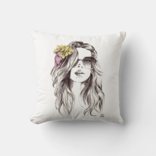 Coussin Tapisserie T-Shirt d'art abstrait multicolore