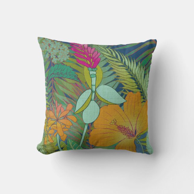 Coussin Tapisserie tropicale II (Recto)
