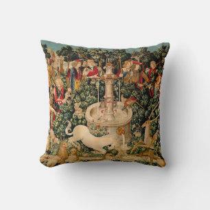 Coussin Tapisseries de licorne médiévale Impression : Met