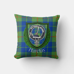 Coussin Tartan de Clan Écossais Barclay Crest