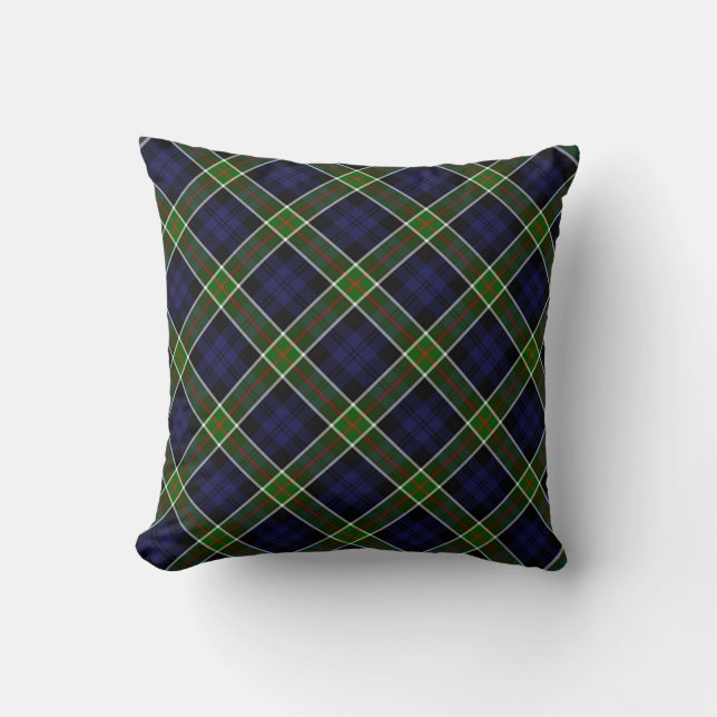 Coussin Tartan de l'oreiller à lancer Plaid (Recto)
