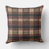 Coussin Tartan Écossais Antique (Verso)