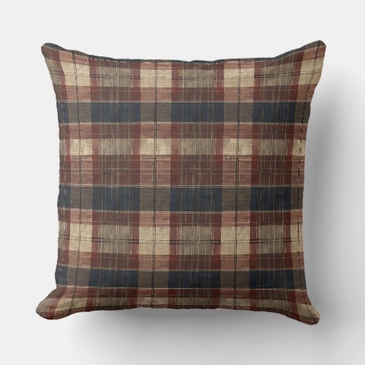 Coussin Tartan Écossais Antique (Recto)