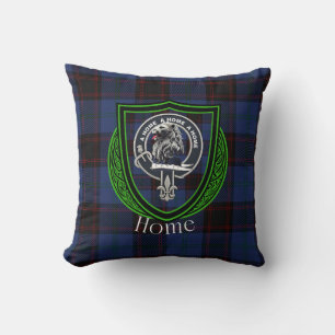 Coussin Tartan et blason de clan écossais à la maison