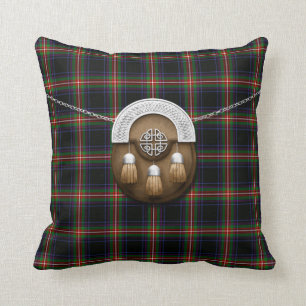 Coussin Tartan et escarcelle de watt de clan