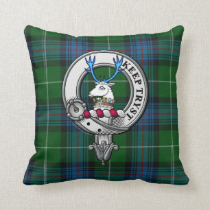 Coussin Tartan et insigne