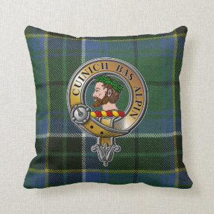 Coussin Tartan et insigne MacAlpine