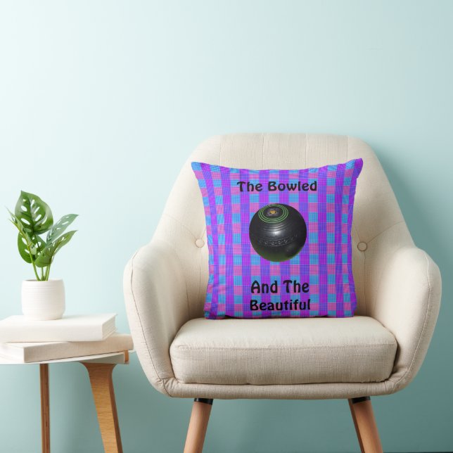 Coussin Tartan Lawn Bowls Belle Conception, (Chaise)