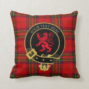 Coussin Tartan Lion de Clan Crest