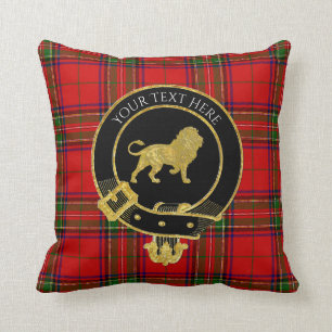 Coussin Tartan Lion de Clan Crest