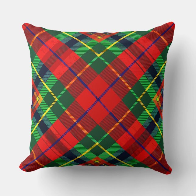 Coussin Tartan Plaid (Recto)