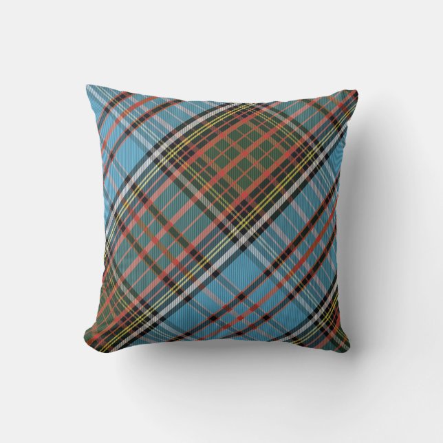 Coussin Tartan Plaid Anderson Rustique (Recto)