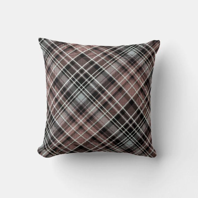 Coussin Tartan plat classique (Recto)