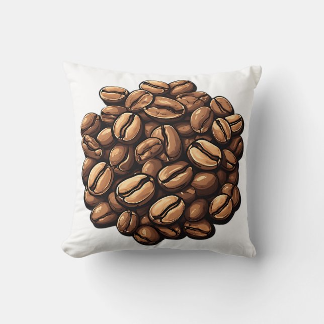 Coussin Tas de grains de café (Recto)