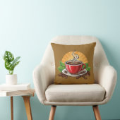 Coussin Tasse à café rouge (Chaise)