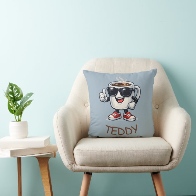 Coussin Tasse de café survoltée (Chaise)