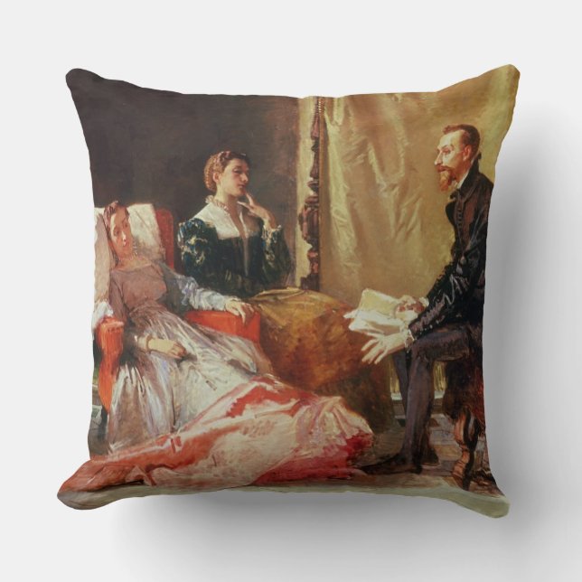 Coussin Tasso et Elenora D'Este (Recto)