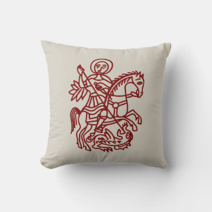 Coussin Tatouage d'héritage de croix de Jérusalem de drago