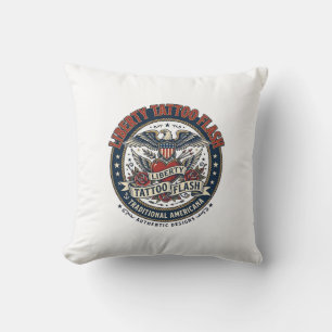 Coussin Tatouage Flash Liberté Patriotique Tatouage Patrio