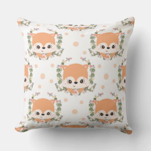 Coussin Tatouage Hérisson Et Fleur