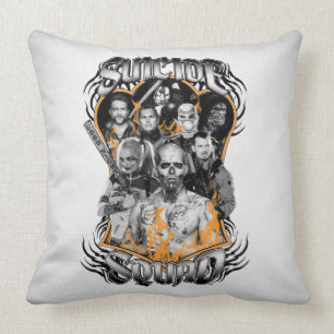 Coussin Tatouage tribal du groupe de travail X du peloton