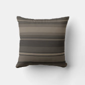 Coussin Taupe bandes (Verso)