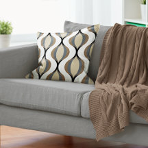 Taupe Beige Tan Gris Blanc Noir Vagues d'oignon