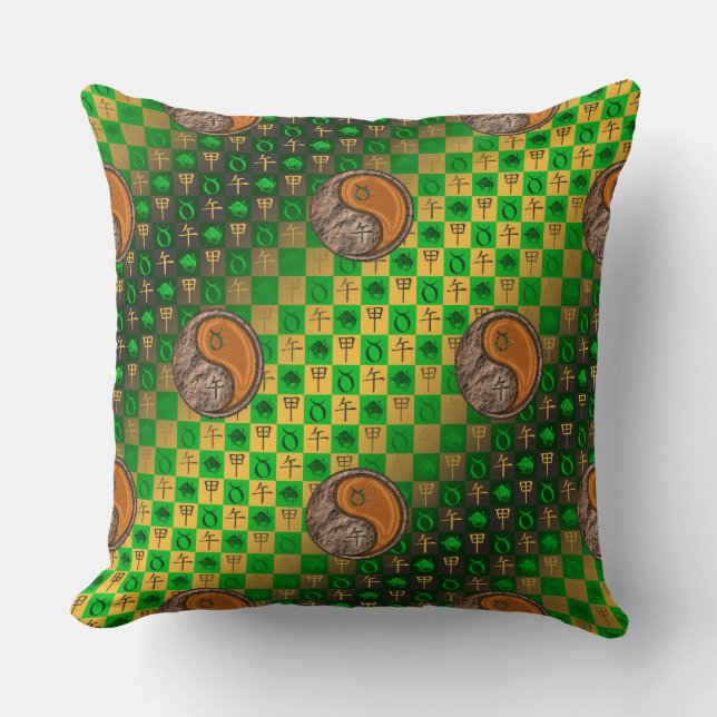 Coussin Taureau & Cheval de Bois (Recto)