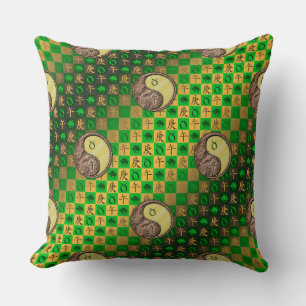 Coussin Taureau & Cheval de Métal
