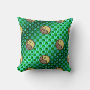 Coussin Taureau & Chien Métal