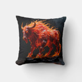 Coussin Taureau de feu mythique (Recto)