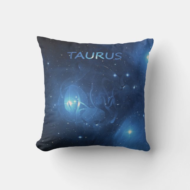 Coussin Taureau de signe de zodiaque (Recto)