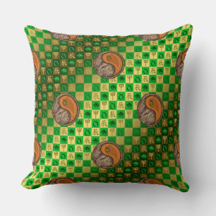 Coussin Taureau & Dragon de Bois