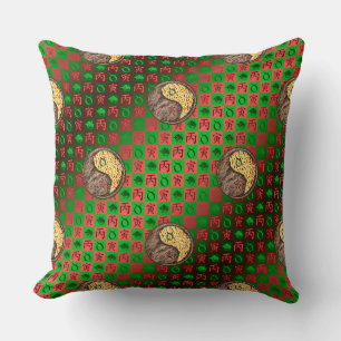 Coussin Taureau & Tigre de Feu