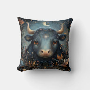 Coussin Taureau Zodiaque Astrologie Céleste Anniversaire