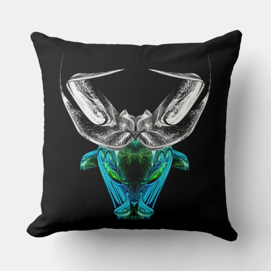 Coussin Taurus – Minimalist Zodiac Decorative Pillow (Recto)