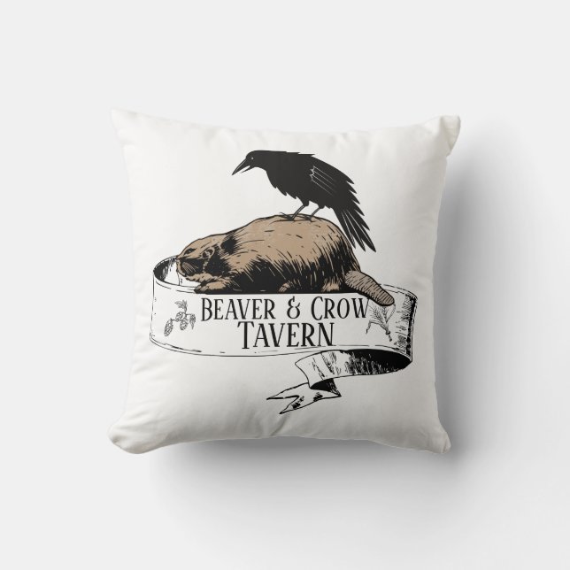 Coussin Taverne Beaver & Crow (Recto)
