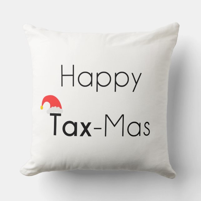 Coussin TaxMas joyeux (Recto)